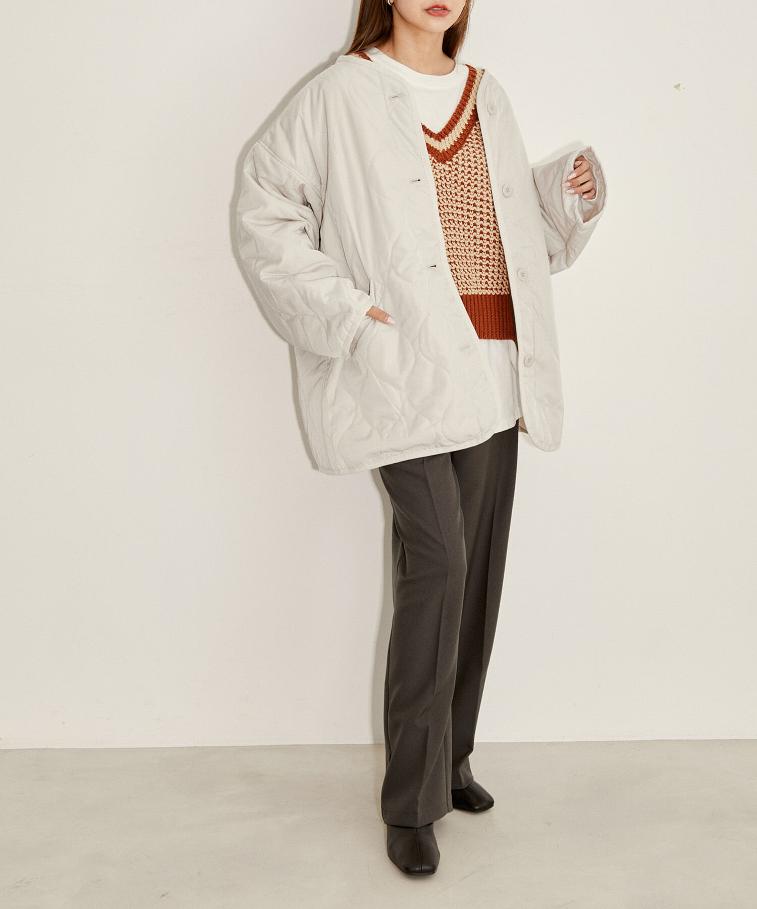 vis-a-vis「【WEB限定】キルティングミドルコート」|その他|