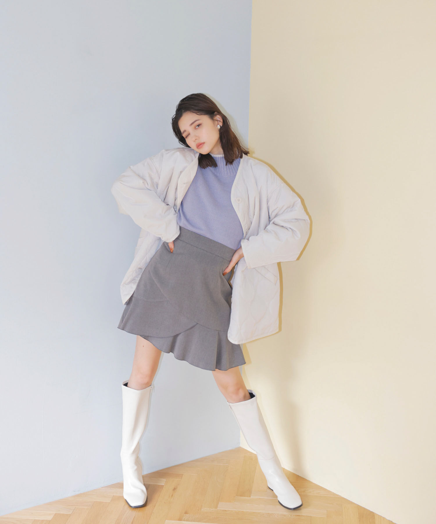 vis-a-vis「【WEB限定】キルティングミドルコート」|その他|