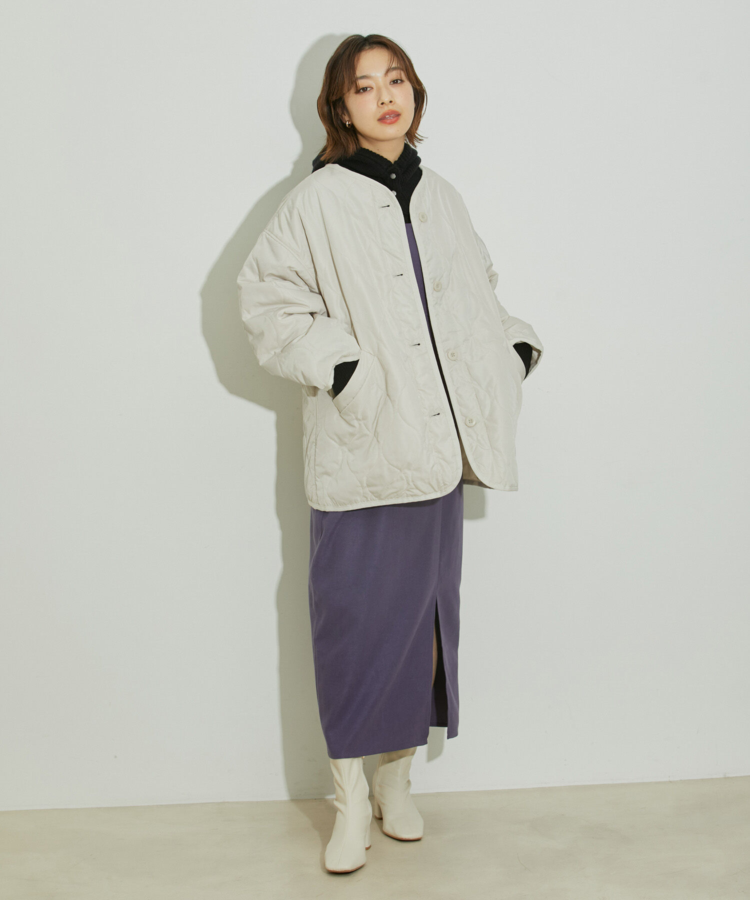 vis-a-vis「【WEB限定】キルティングミドルコート」|その他|