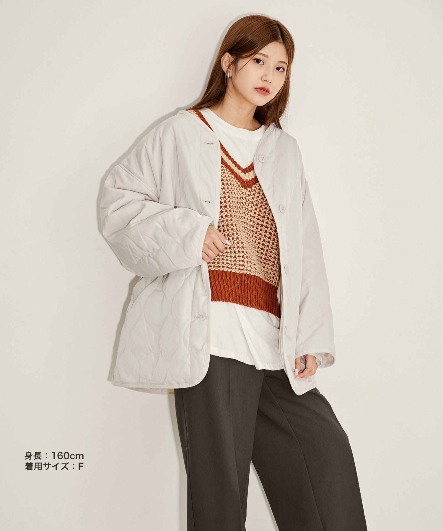 vis-a-vis「【WEB限定】キルティングミドルコート」|その他|