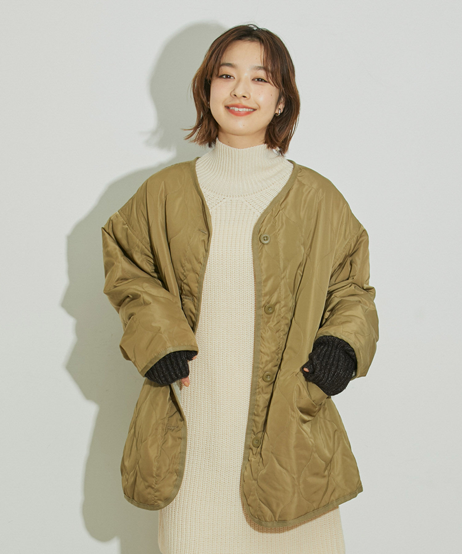 vis-a-vis「【WEB限定】キルティングミドルコート」|その他|