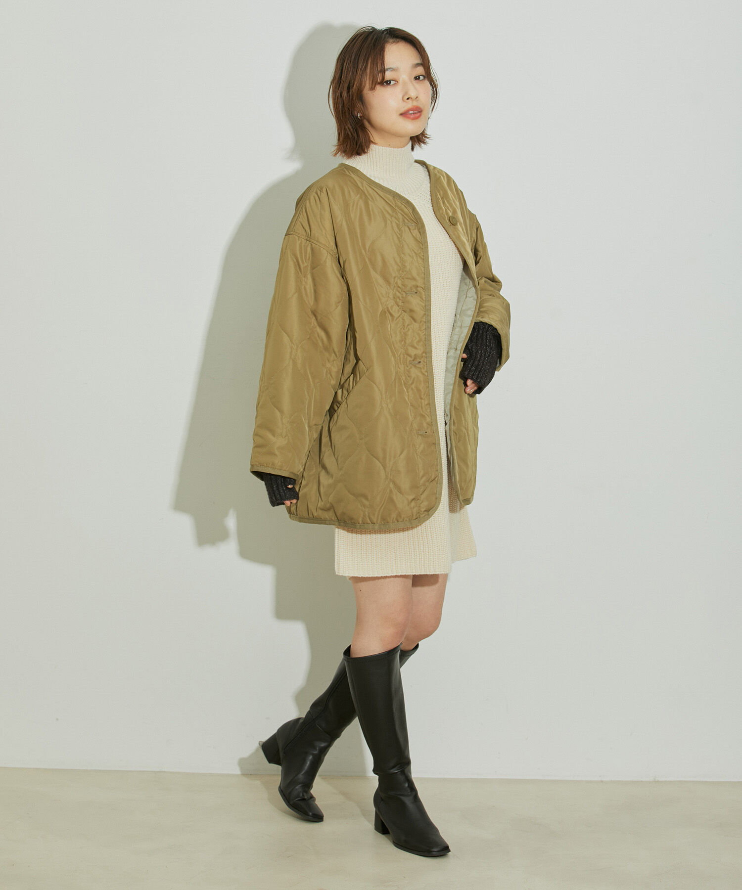 vis-a-vis「【WEB限定】キルティングミドルコート」|その他|