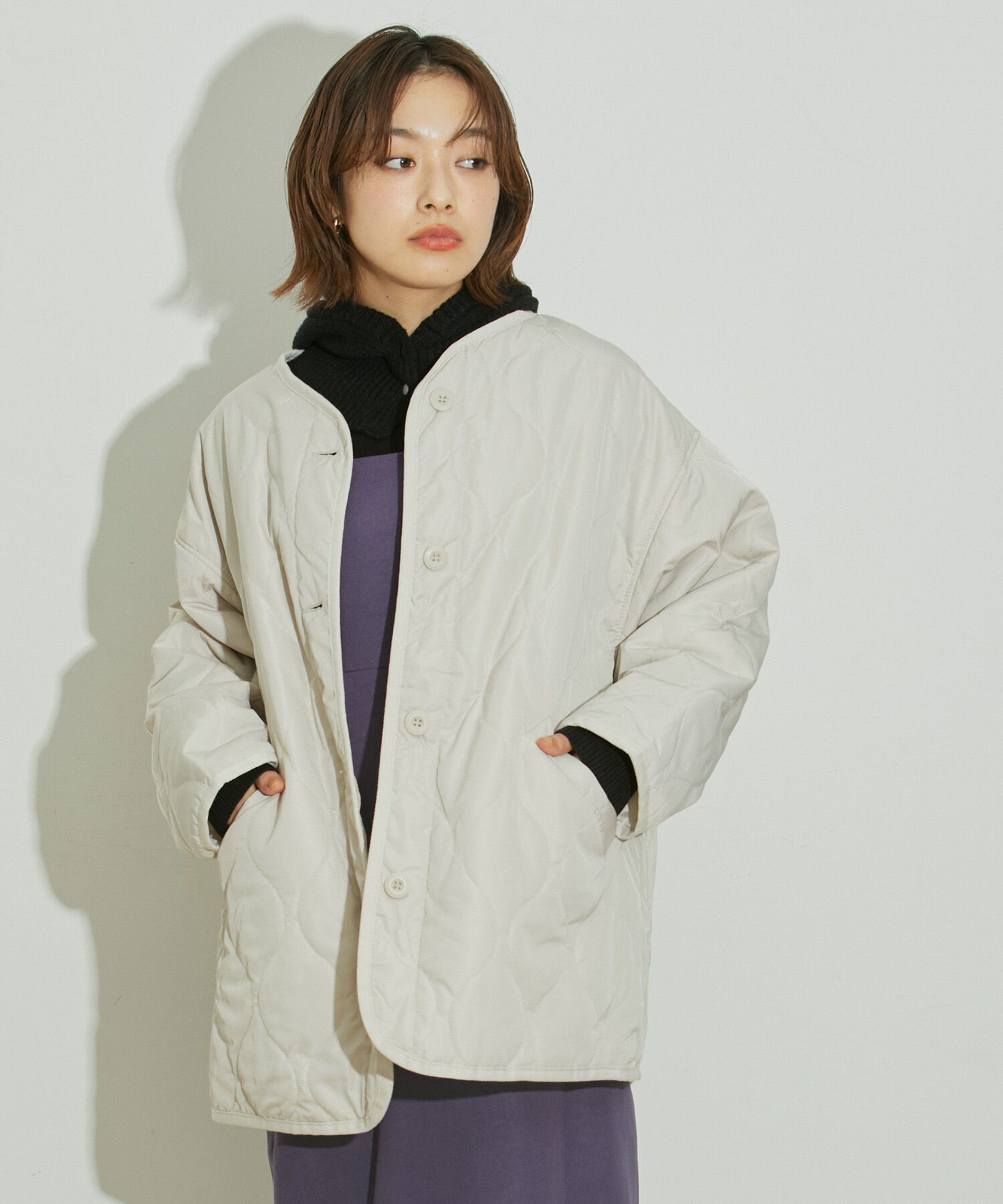 vis-a-vis「【WEB限定】キルティングミドルコート」|その他|