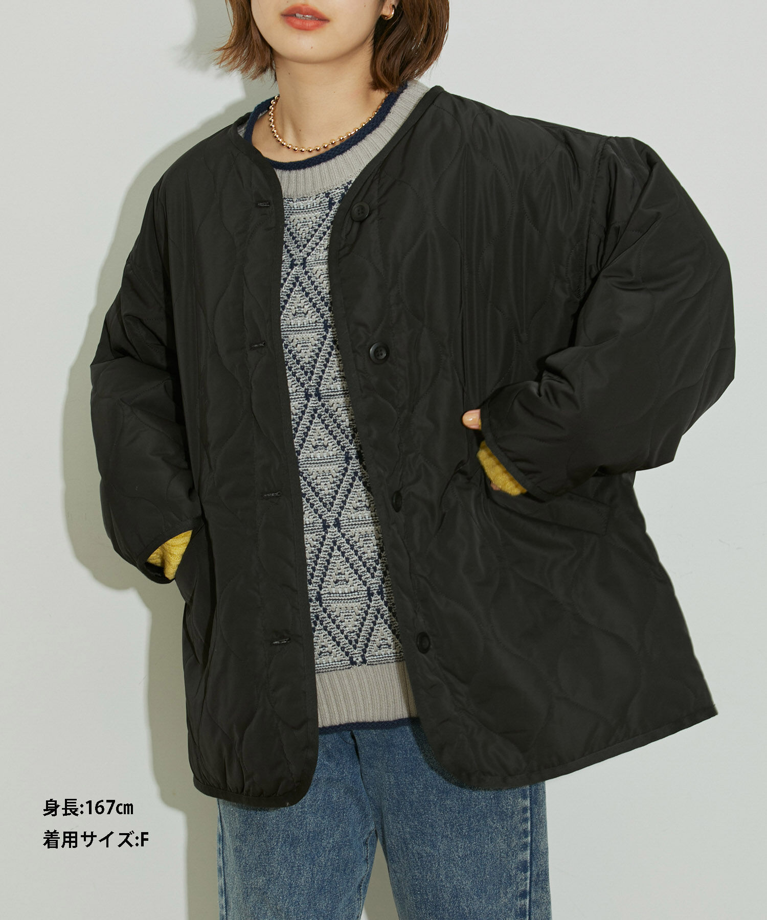 vis-a-vis「【WEB限定】キルティングミドルコート」|その他|