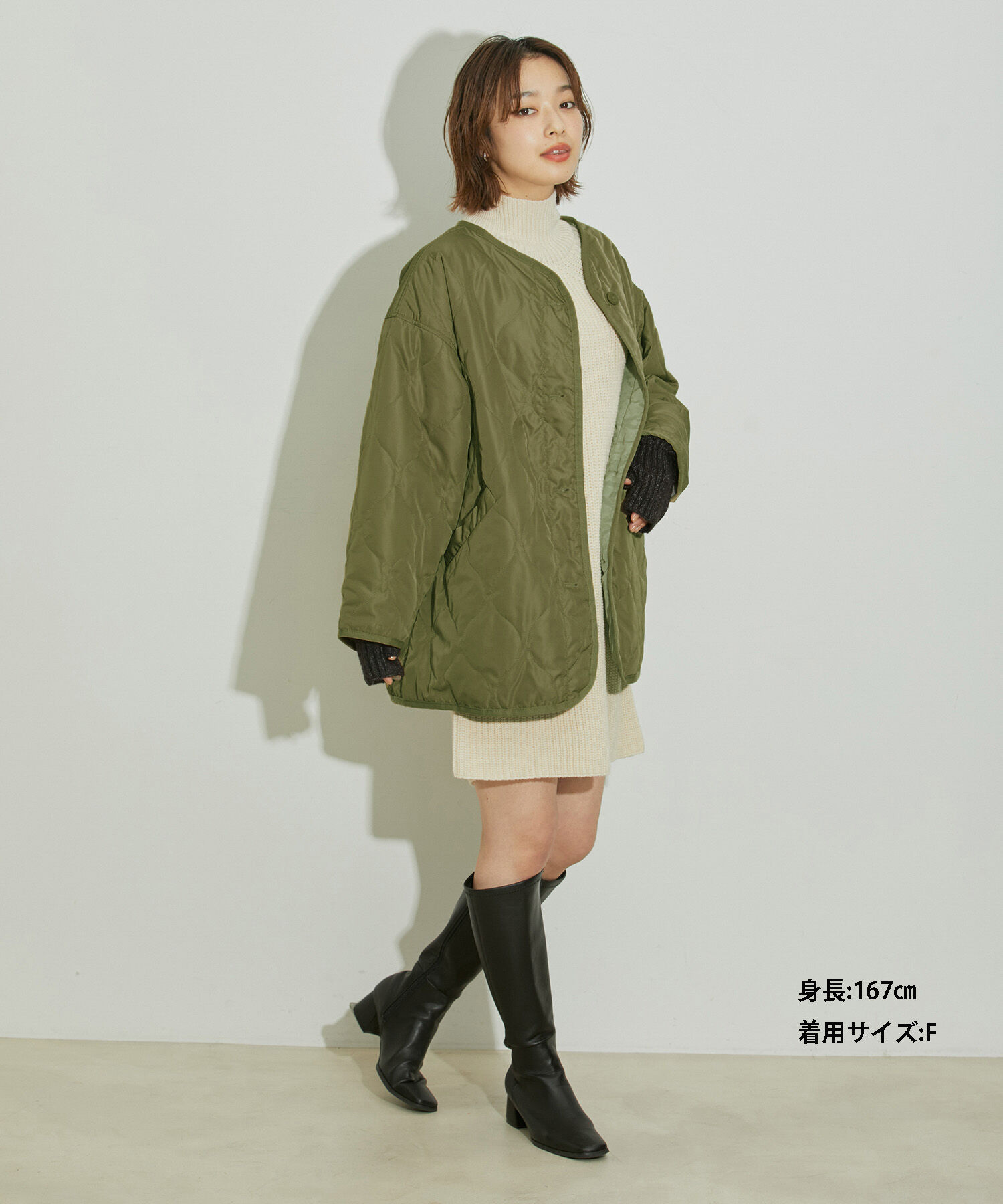 vis-a-vis「【WEB限定】キルティングミドルコート」|その他|