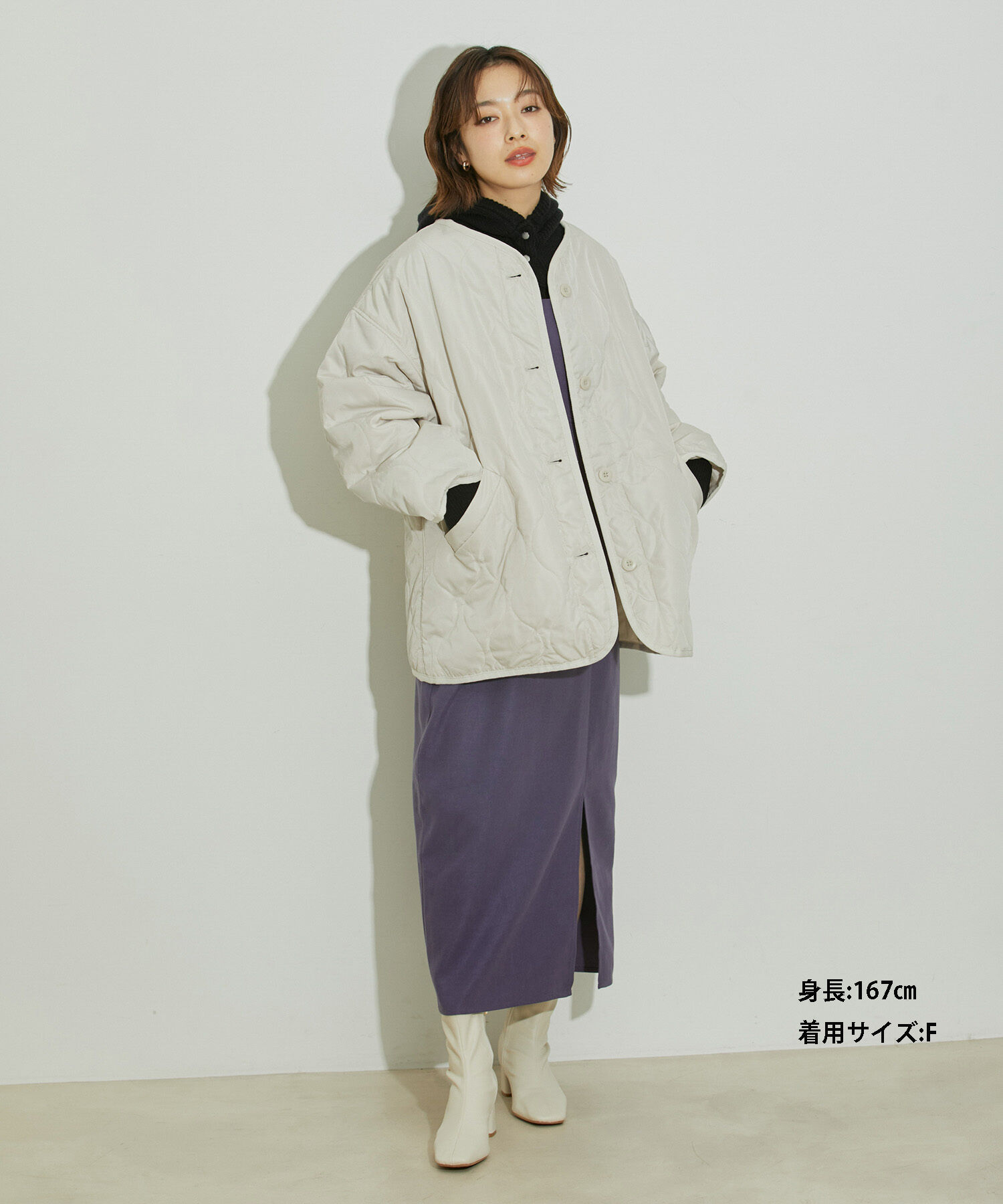 vis-a-vis「【WEB限定】キルティングミドルコート」|その他|