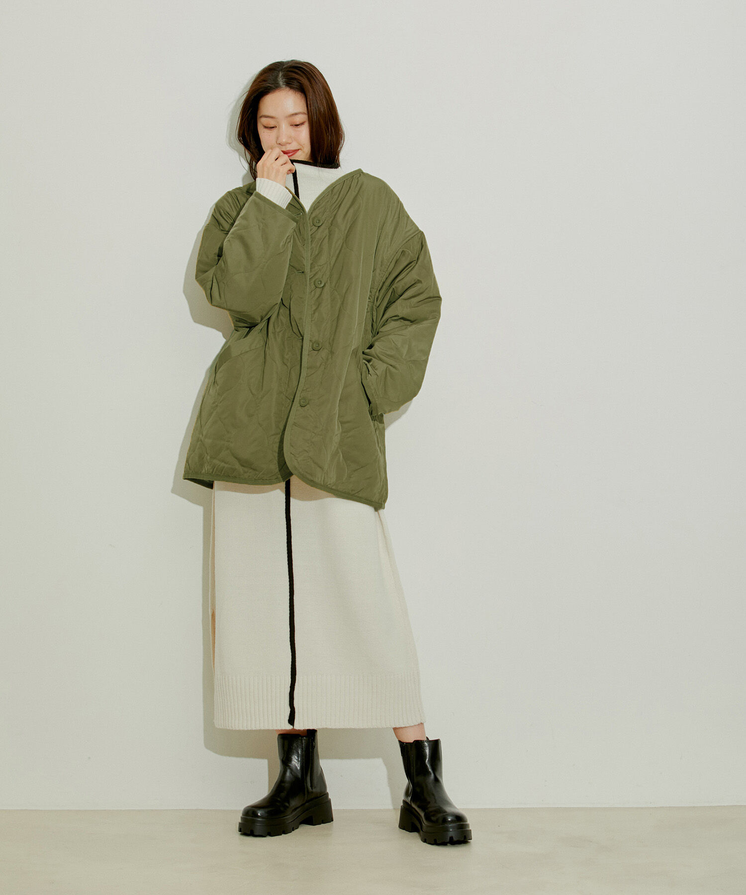 vis-a-vis「【WEB限定】キルティングミドルコート」|その他|