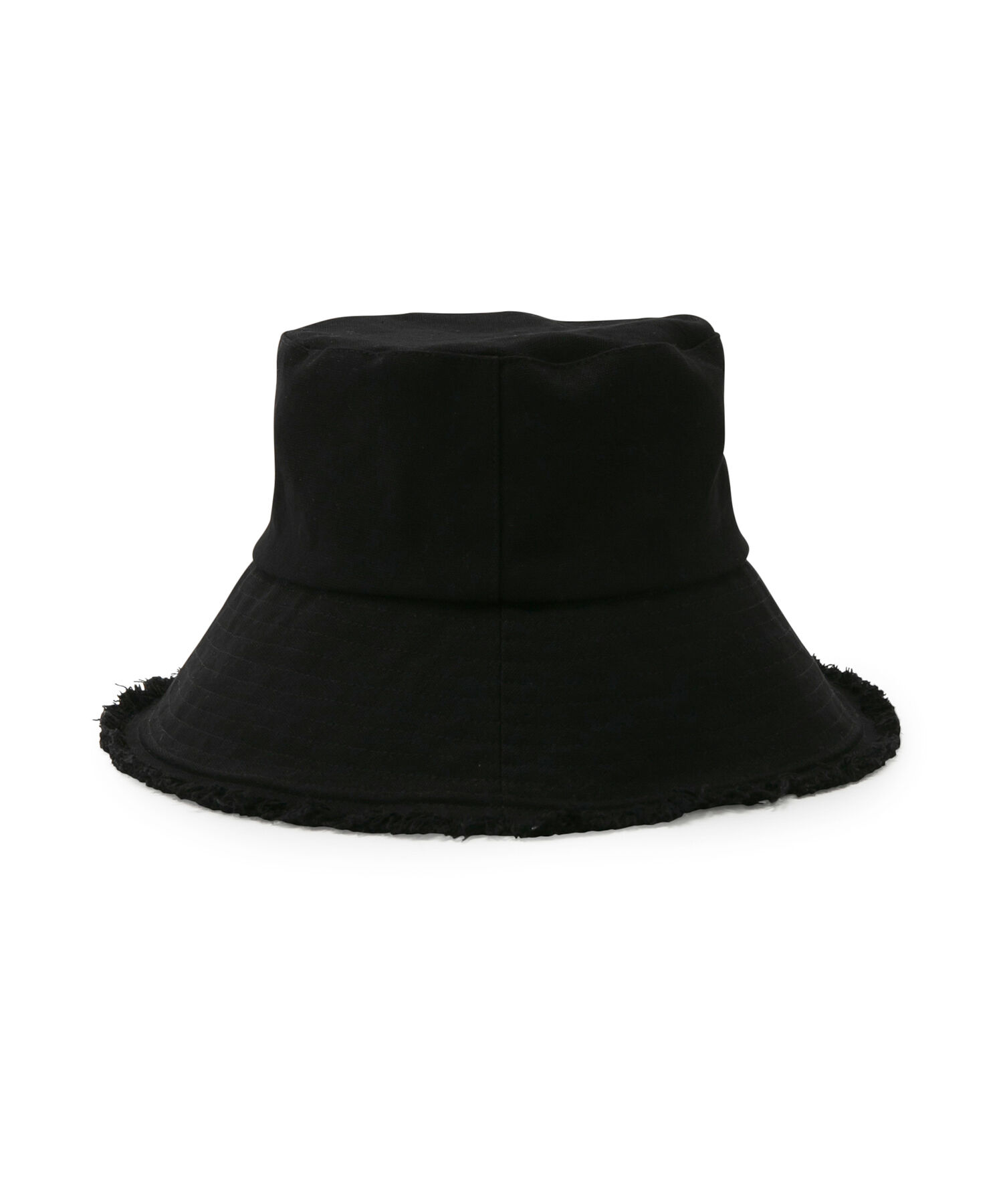 VIS「【UVカット・抗菌防臭】キャンバスフリンジつば広バケットハット」|ハット|