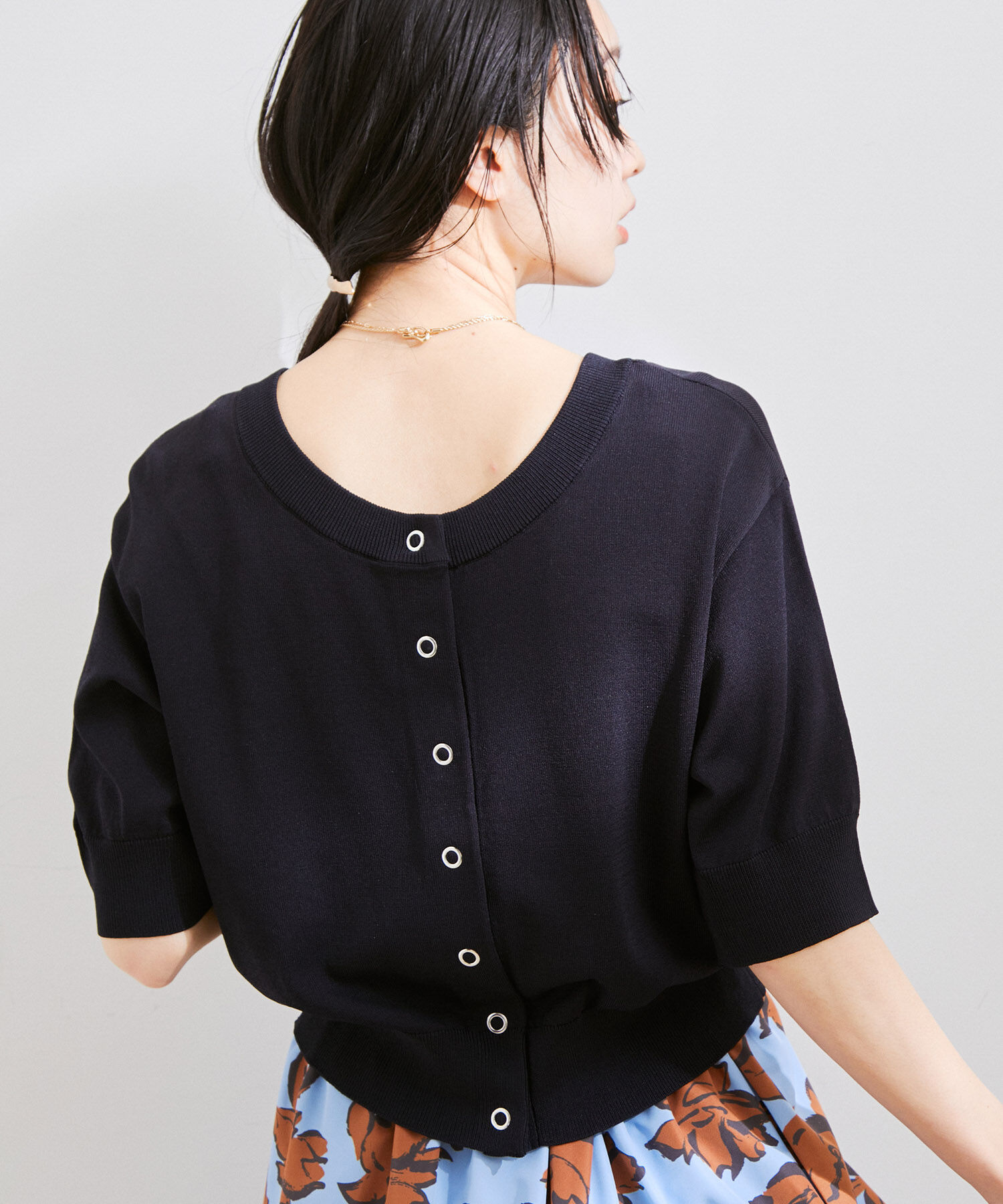 VIS「【UVケア・接触冷感】【2WAY】5分袖カーディガン」|カーディガン|