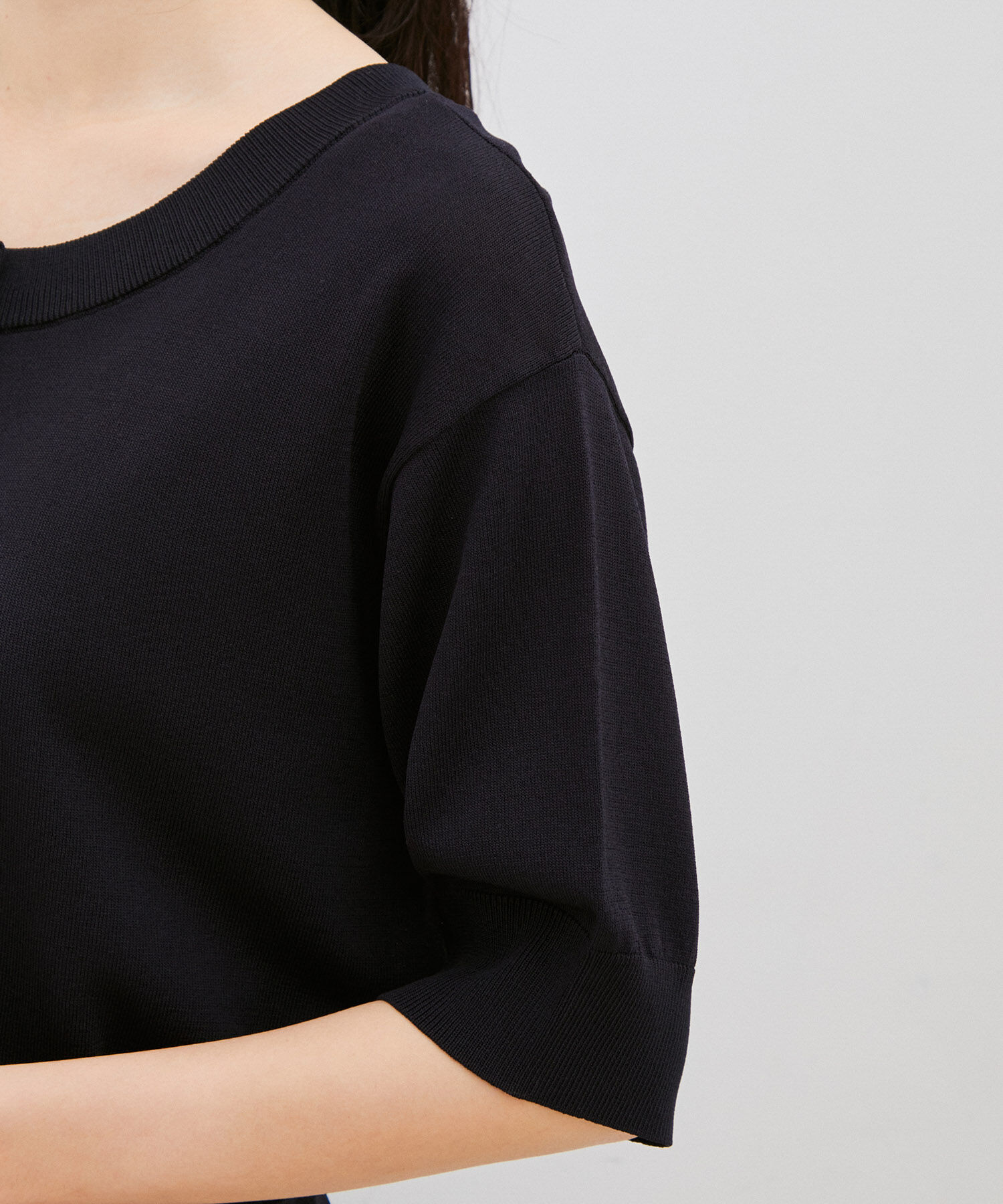 VIS「【UVケア・接触冷感】【2WAY】5分袖カーディガン」|カーディガン|