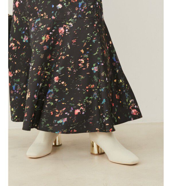 VIS「【保温・抗菌防臭】スクエアトゥニットショートブーツ」|ロングブーツ|