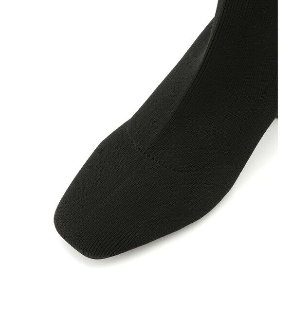 VIS「【保温・抗菌防臭】スクエアトゥニットショートブーツ」|ロングブーツ|