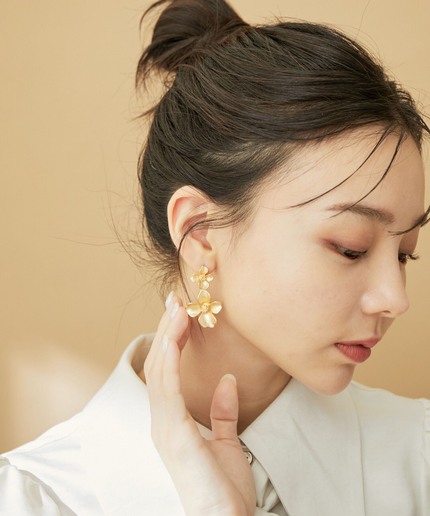 VIS「ダブルフラワーピアス」|ピアス|