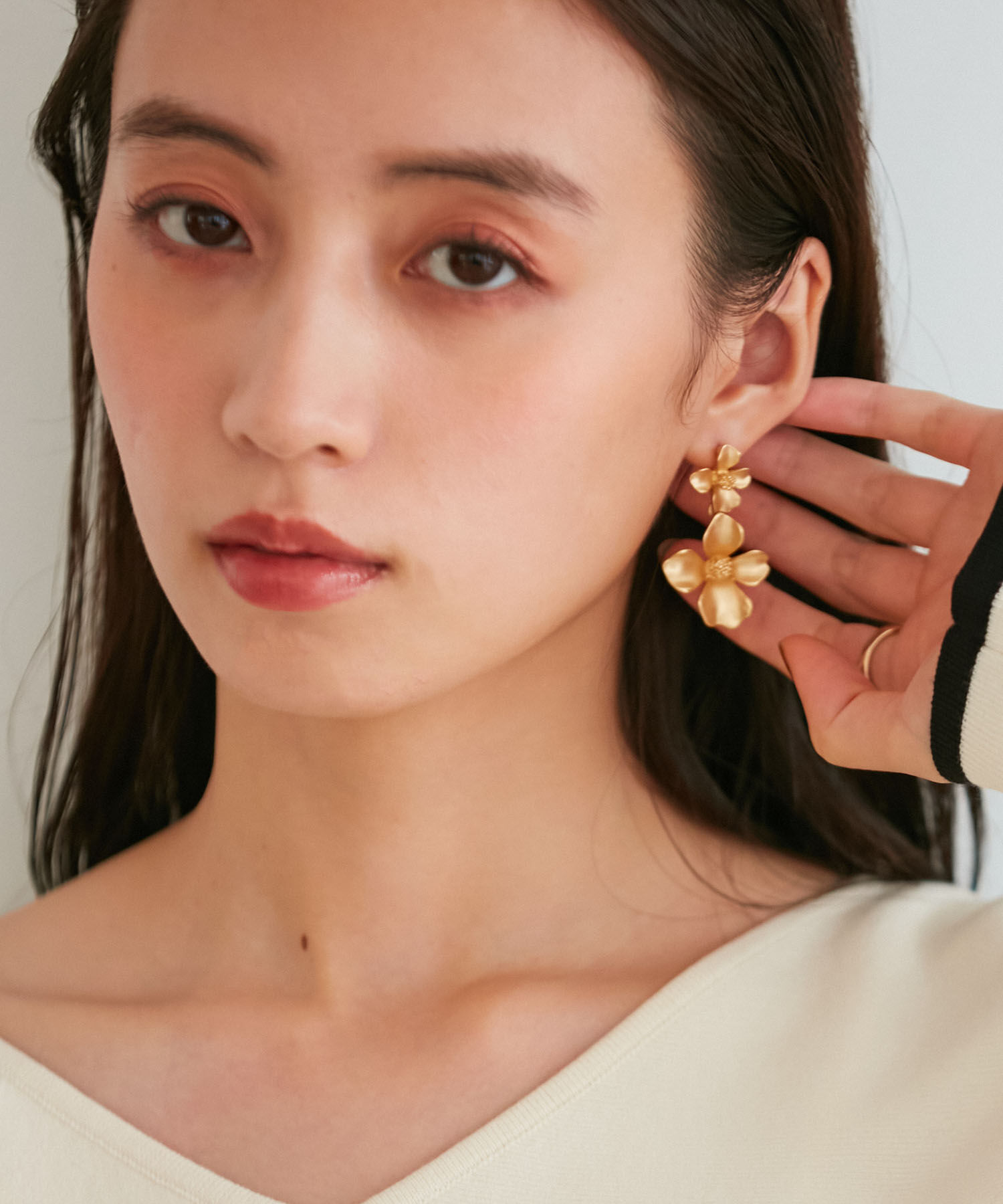 VIS「ダブルフラワーピアス」|ピアス|