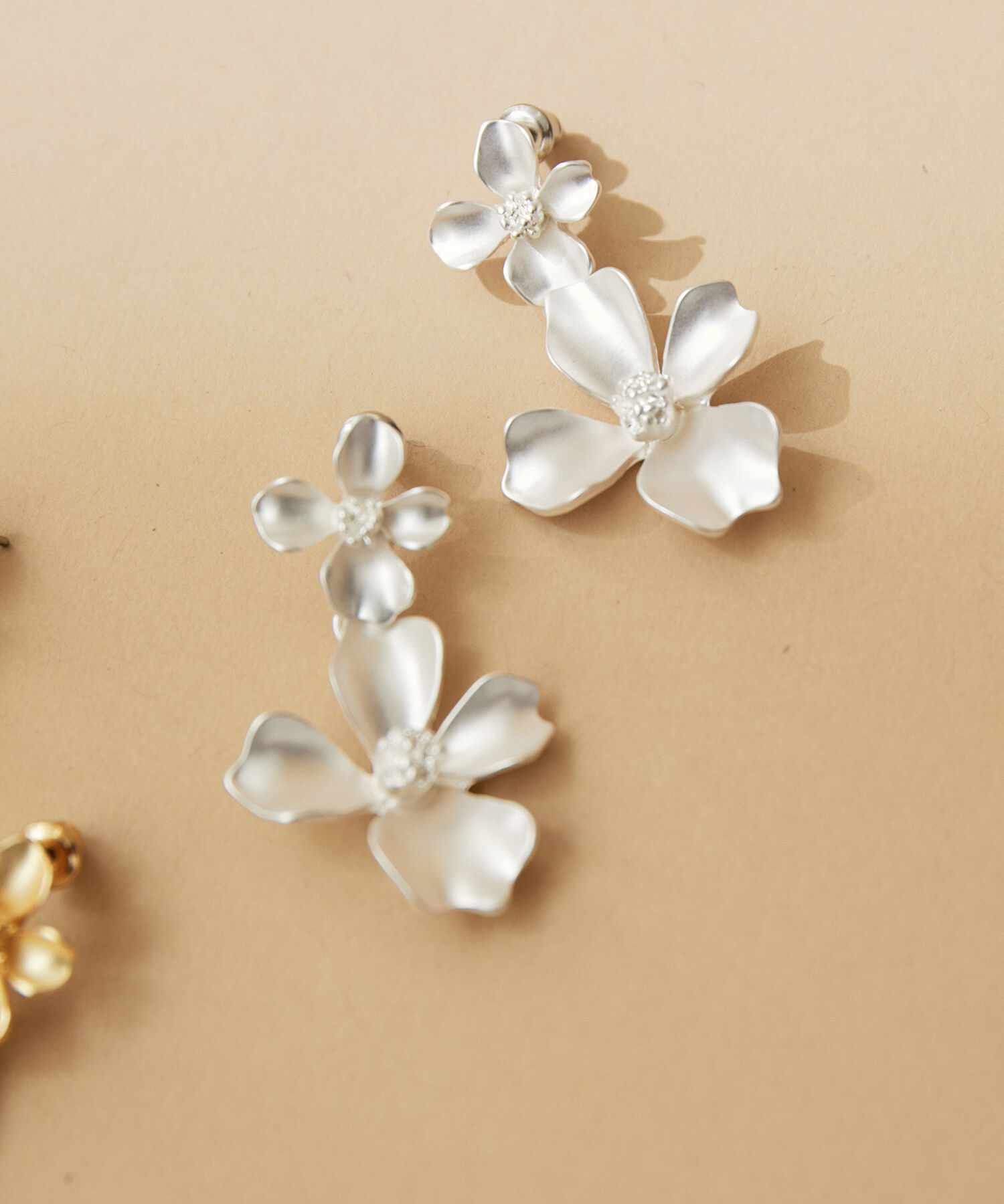 VIS「ダブルフラワーピアス」|ピアス|