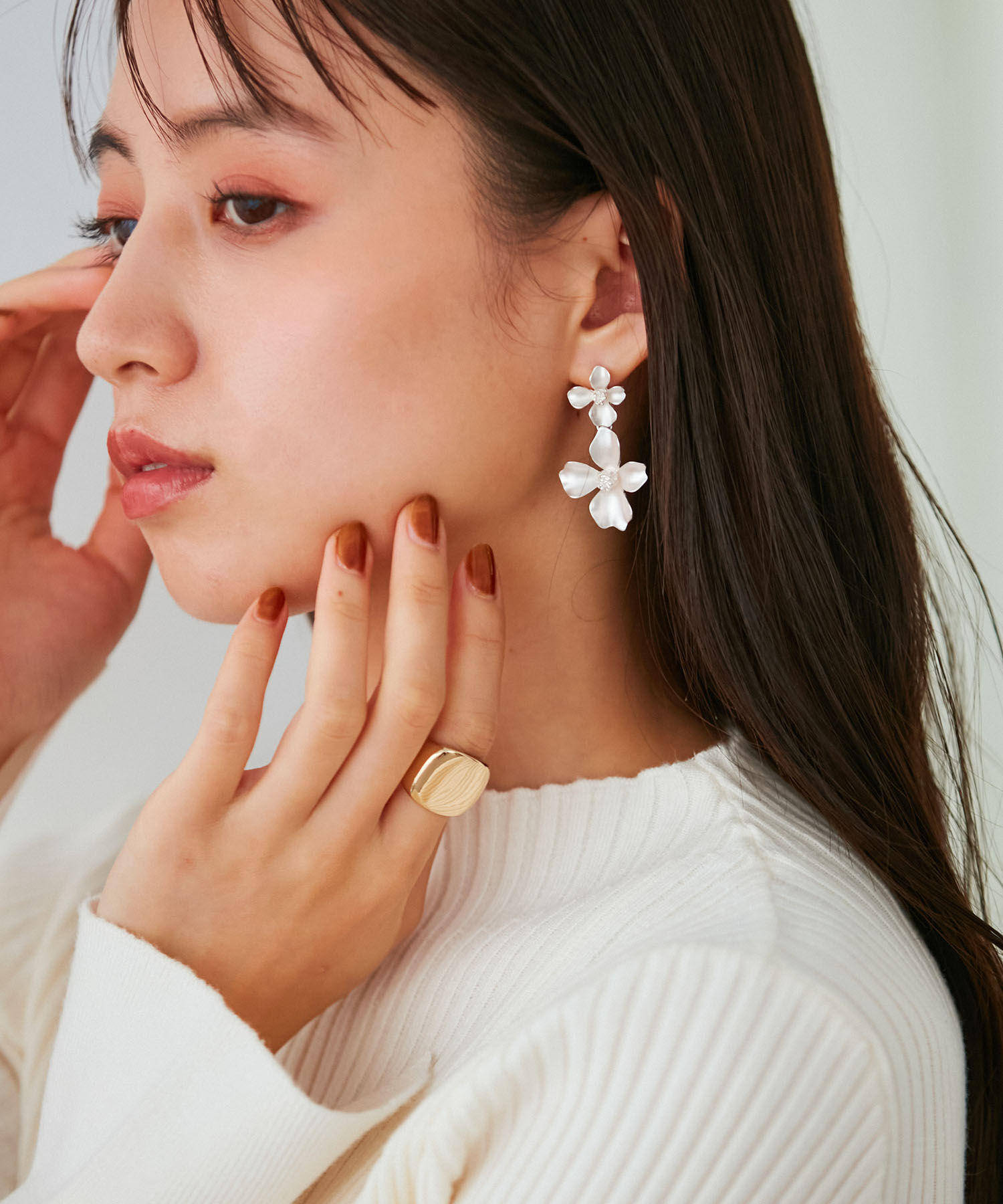 VIS「ダブルフラワーピアス」|ピアス|