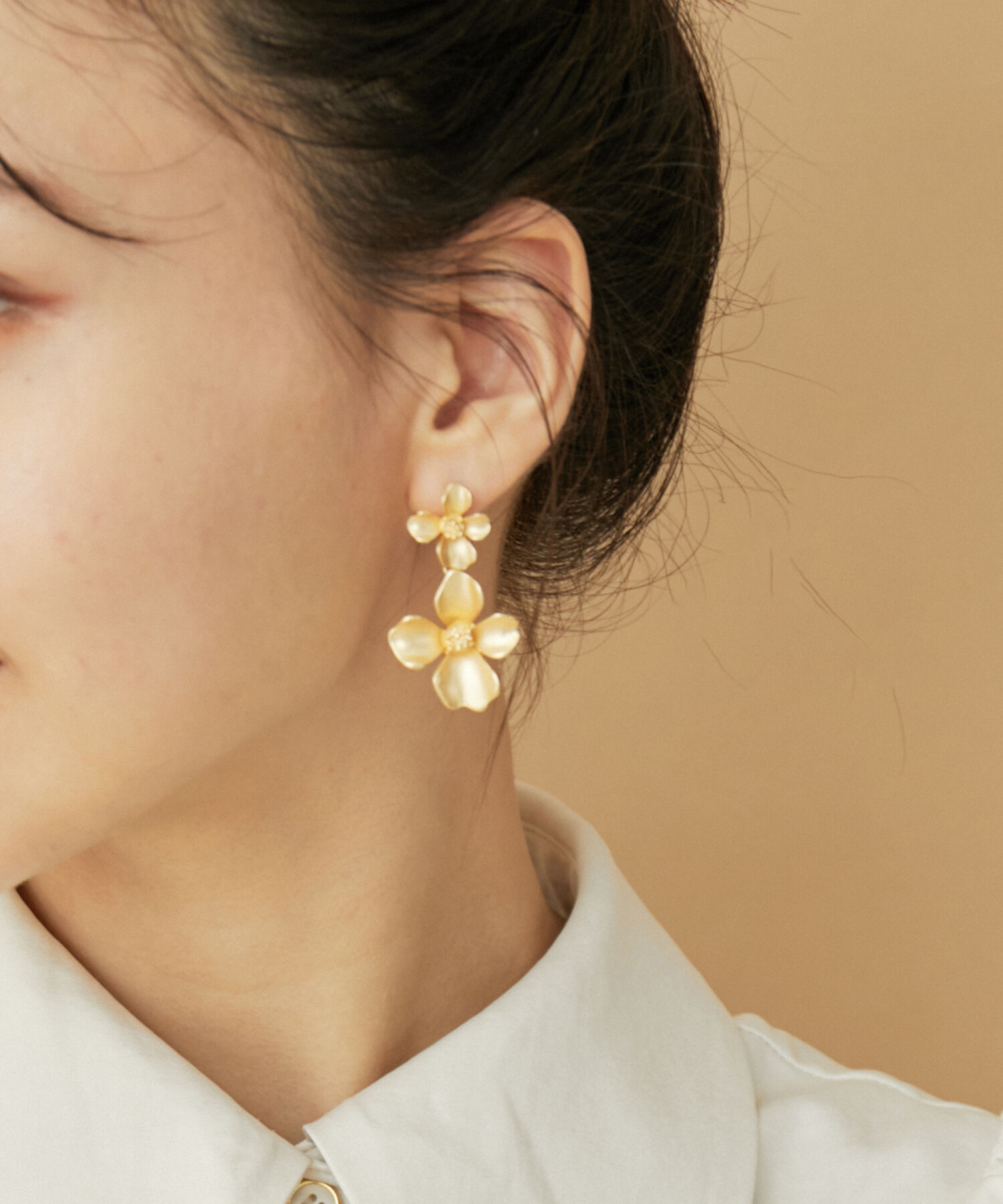 VIS「ダブルフラワーピアス」|ピアス|