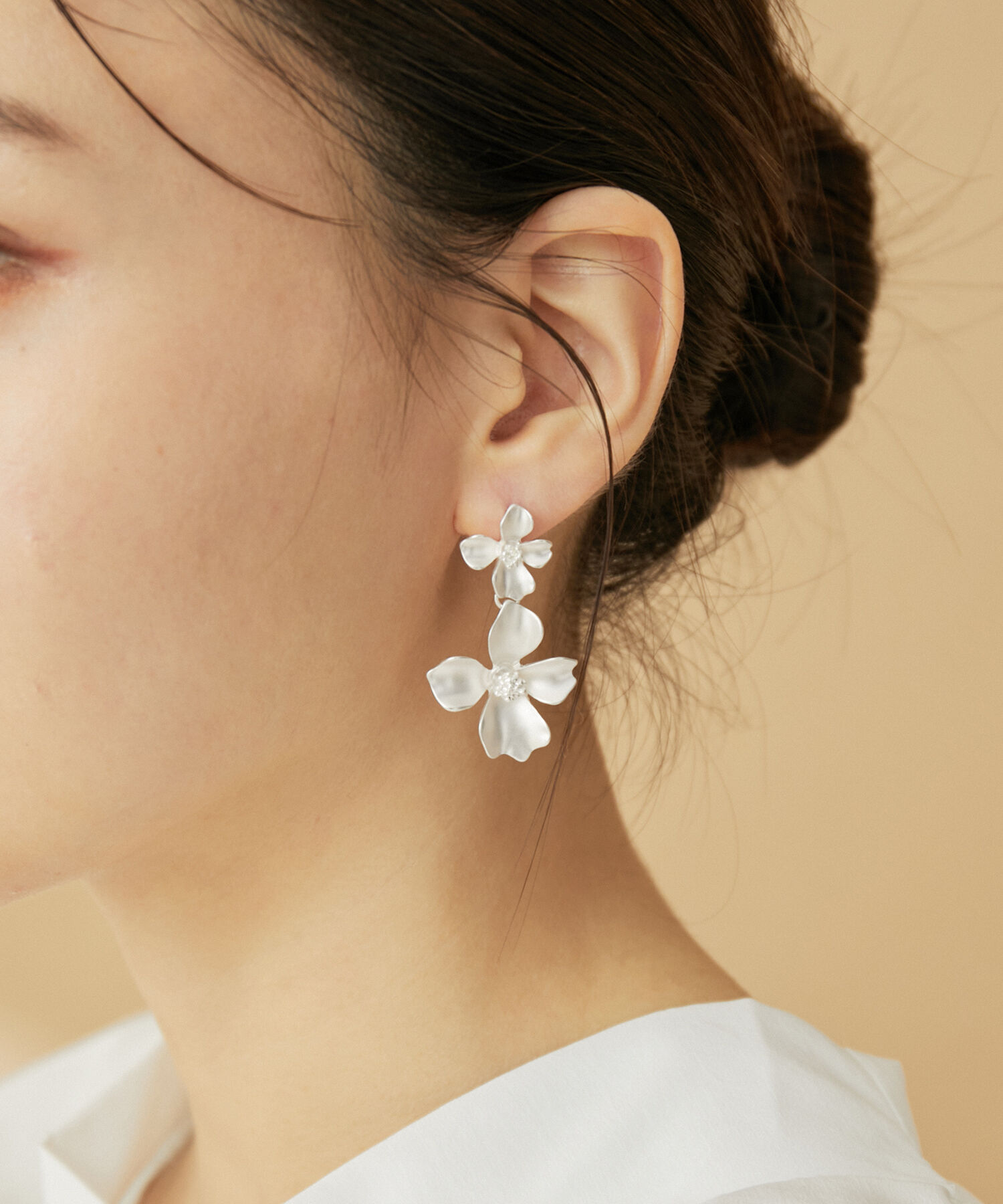 VIS「ダブルフラワーピアス」|ピアス|