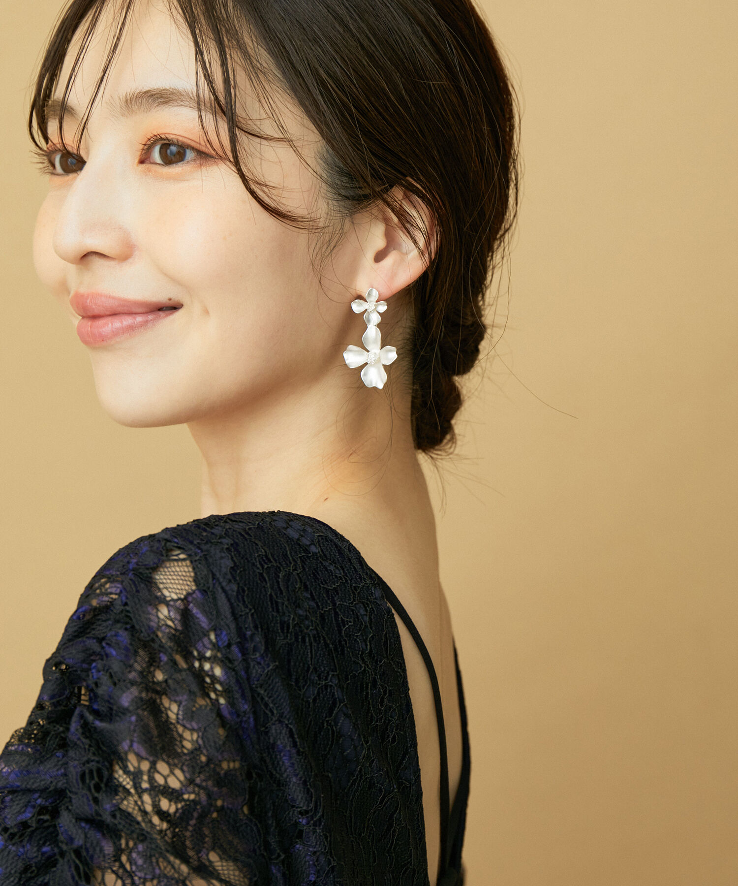 VIS「ダブルフラワーピアス」|ピアス|