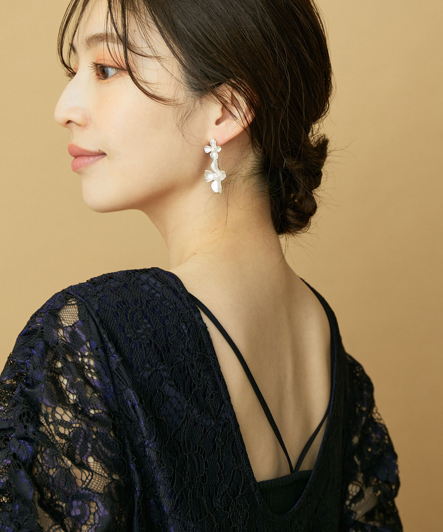 VIS「ダブルフラワーピアス」|ピアス|