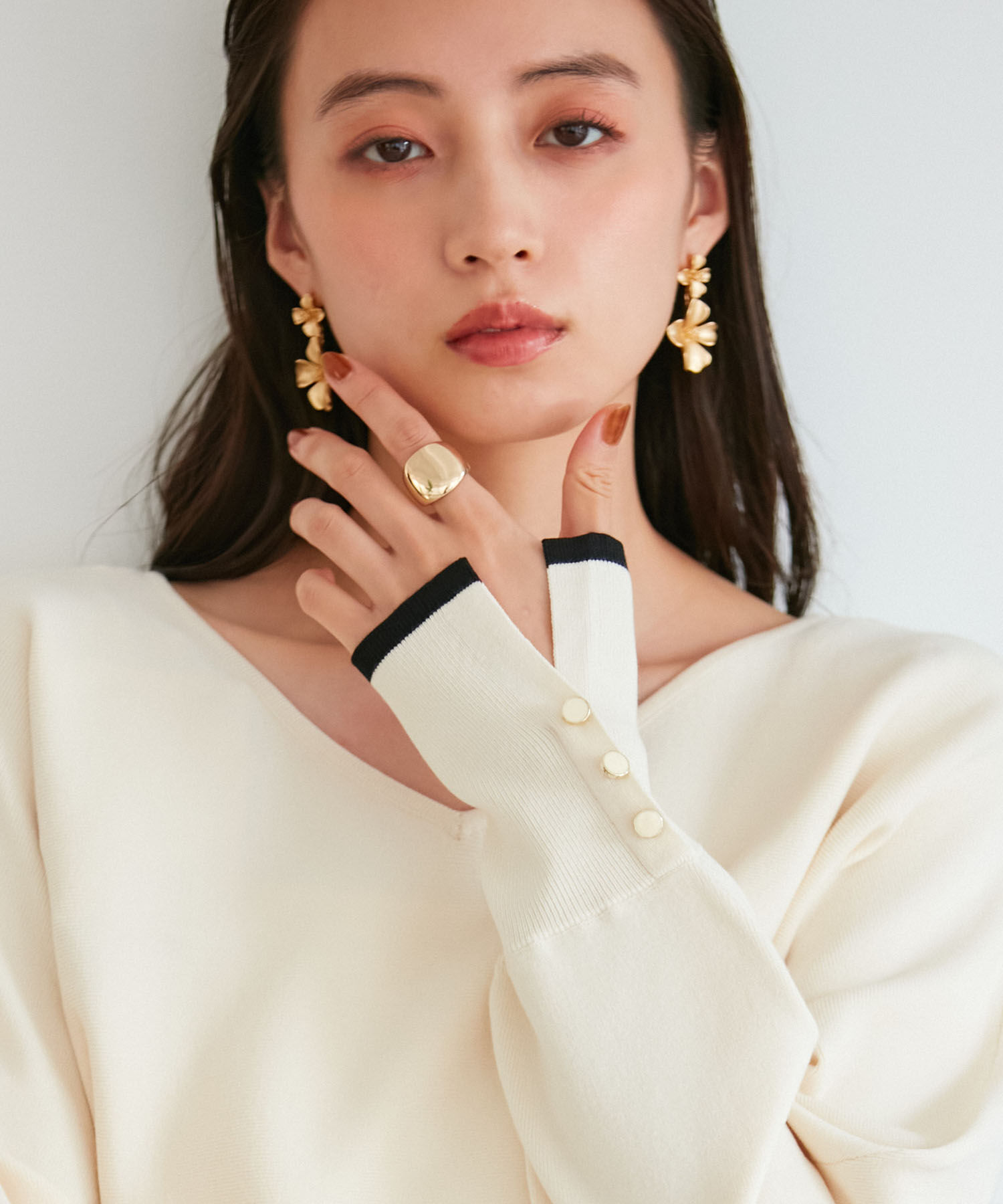 VIS「ダブルフラワーピアス」|ピアス|