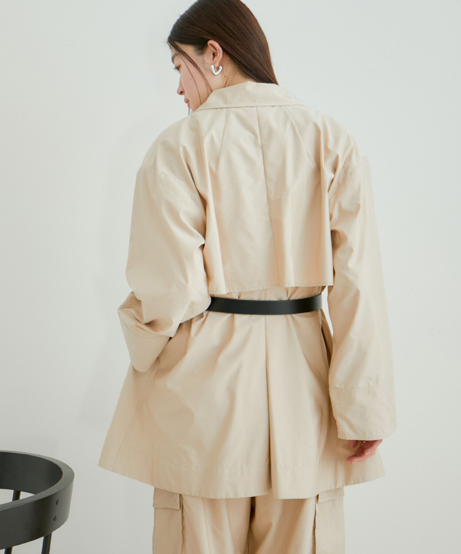 VIS「【セットアップ対応】マルチWAYミドル丈ジレトレンチコート」|トレンチコート|