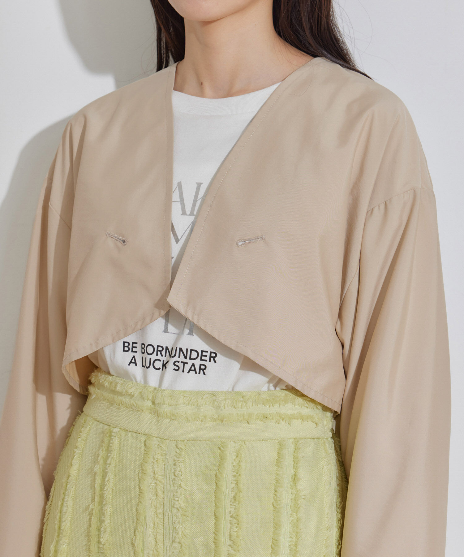 VIS「【セットアップ対応】マルチWAYミドル丈ジレトレンチコート」|トレンチコート|