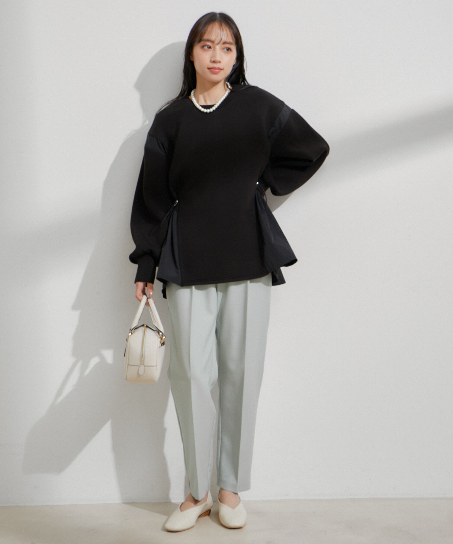 VIS「【スフレタッチシリーズ】ドロストドッキングチュニックプルオーバー」|その他|