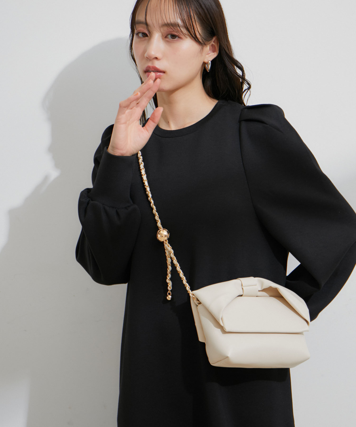 VIS「【2WAY】リボンハンドルミニショルダーバッグ」|ショルダー・メッセンジャー|