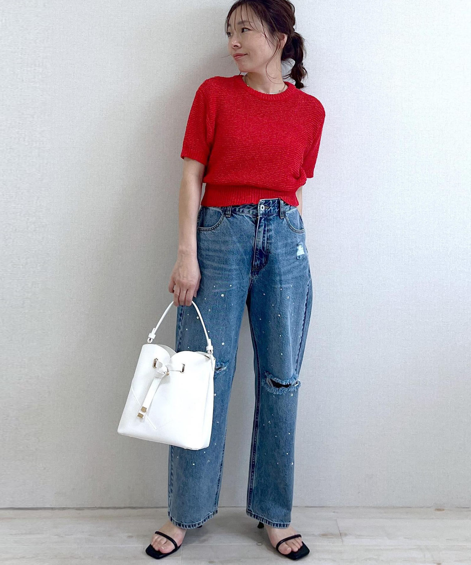 VIS「【追加生産】【2WAY】ハートカットバッグ」|ハンドバッグ|