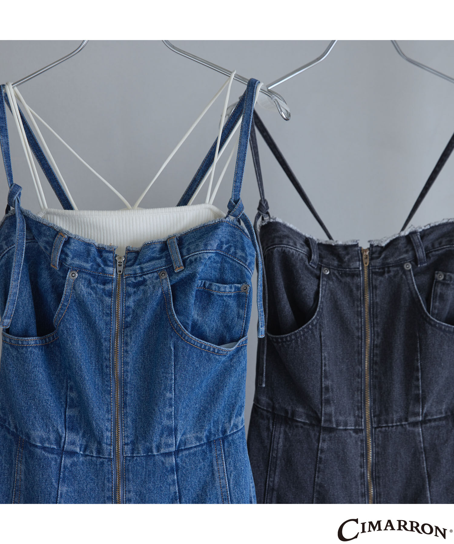 VIS「【CIMARRON】VIS別注リメイクライクデニムドレス」|ワンピース|