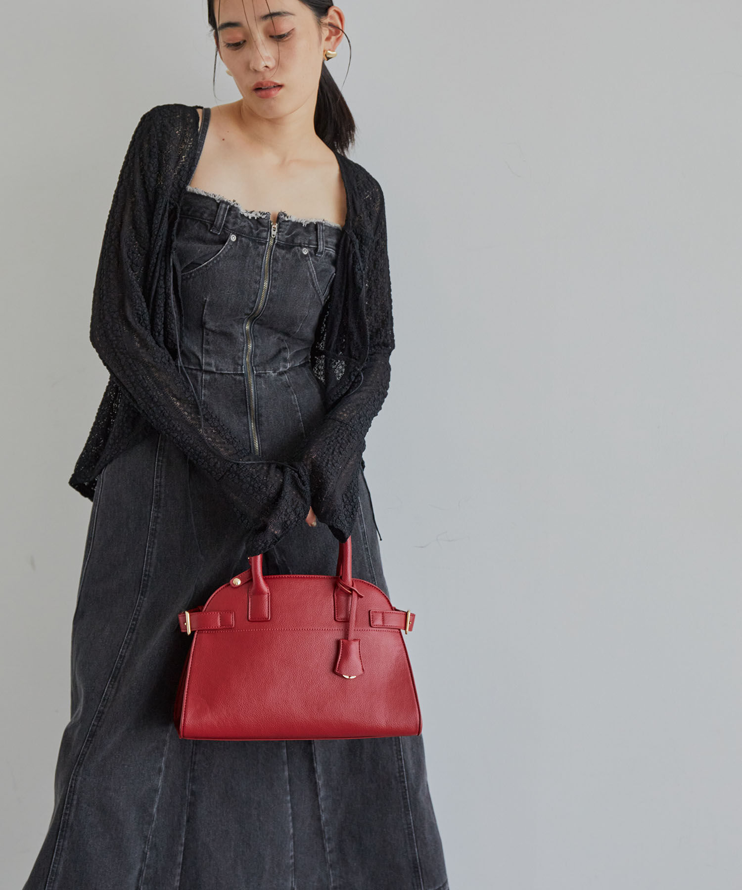 VIS「【CIMARRON】VIS別注リメイクライクデニムドレス」|ワンピース|