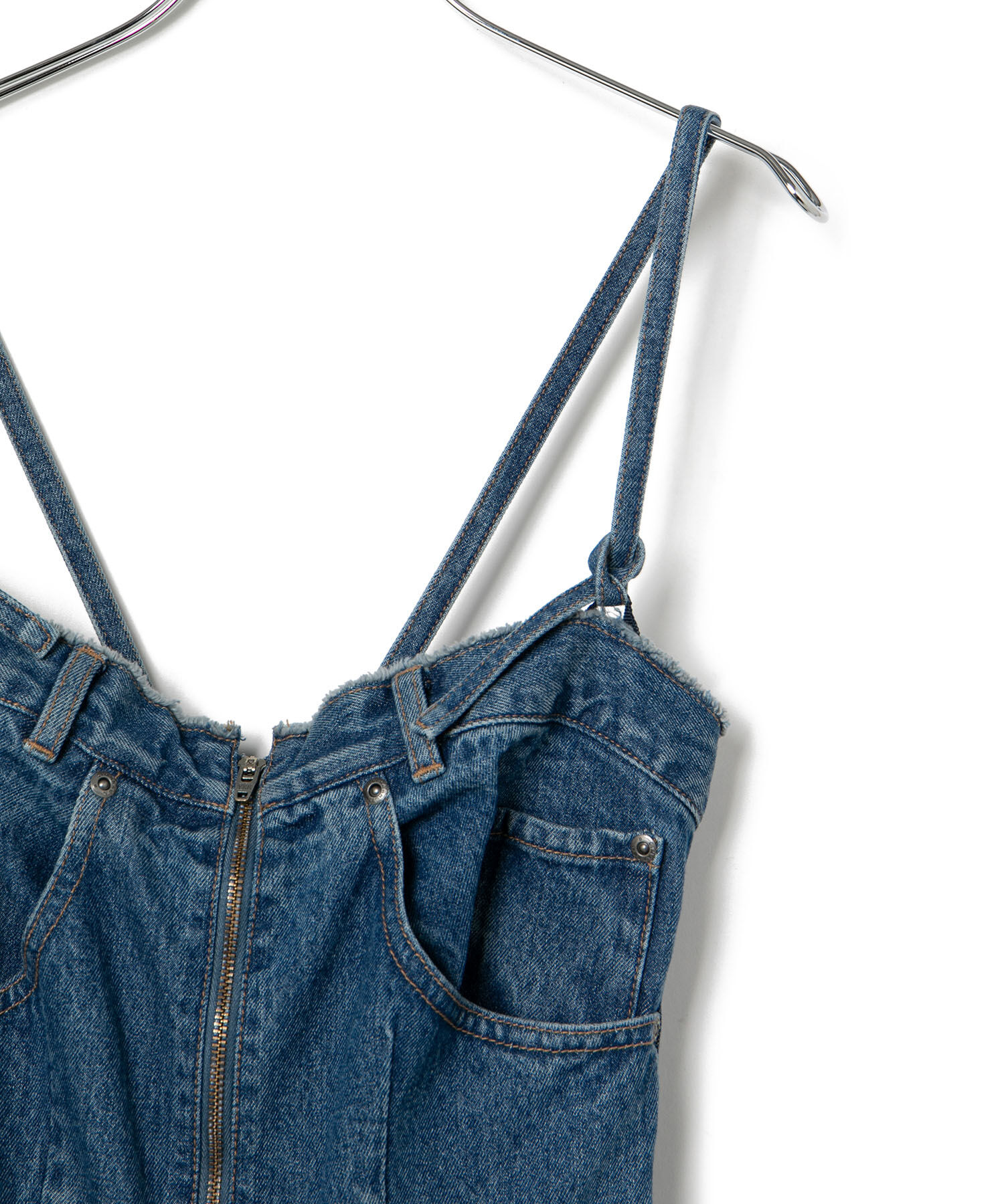 VIS「【CIMARRON】VIS別注リメイクライクデニムドレス」|ワンピース|