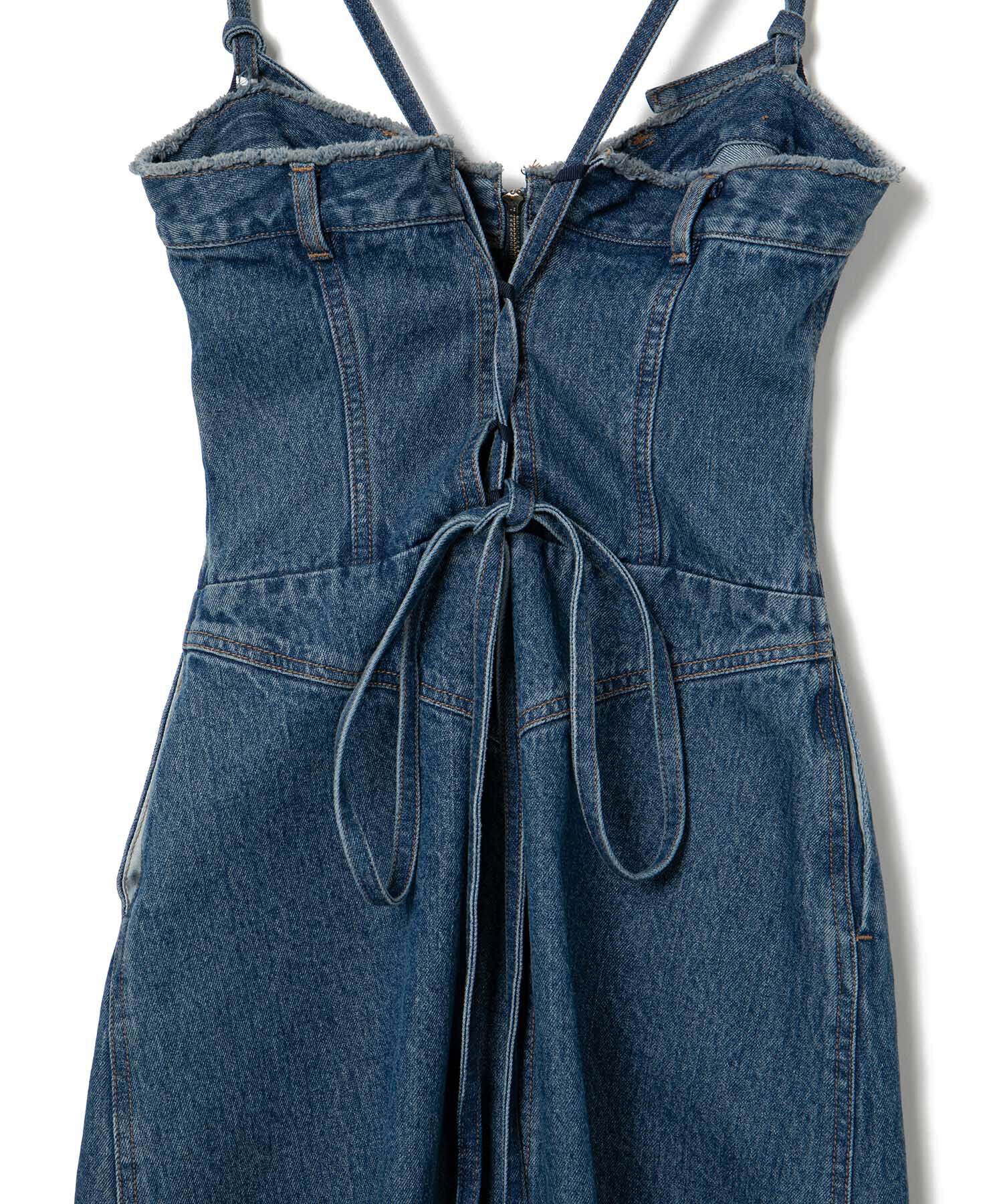 VIS「【CIMARRON】VIS別注リメイクライクデニムドレス」|ワンピース|