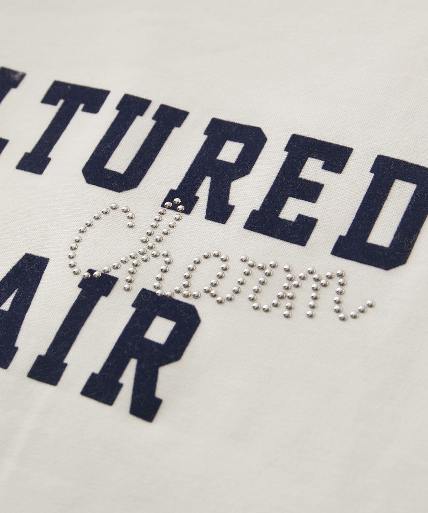 VIS「スタッズ&times;ロゴデザインロングTシャツ」|Tシャツ・カットソー|