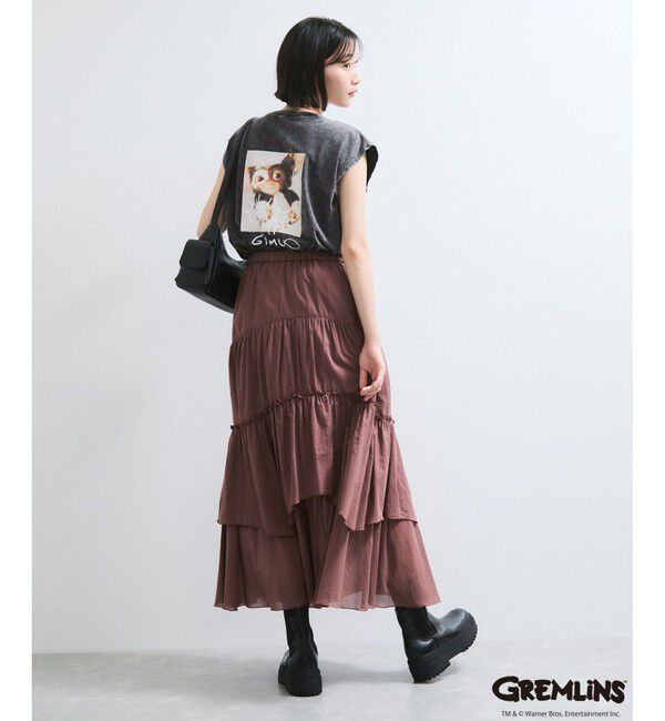 VIS「【グレムリン】VIS別注 ビンテージ風レタリング＆フォトTシャツ」|Tシャツ・カットソー|