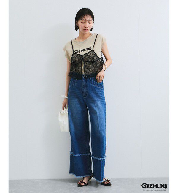 VIS「【グレムリン】VIS別注 ビンテージ風レタリング＆フォトTシャツ」|Tシャツ・カットソー|