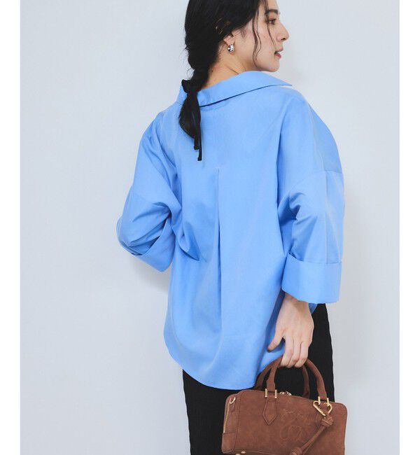 VIS「【WEB限定】スキッパーワイドスリーブシャツ/通勤対応」|シャツ・ブラウス|