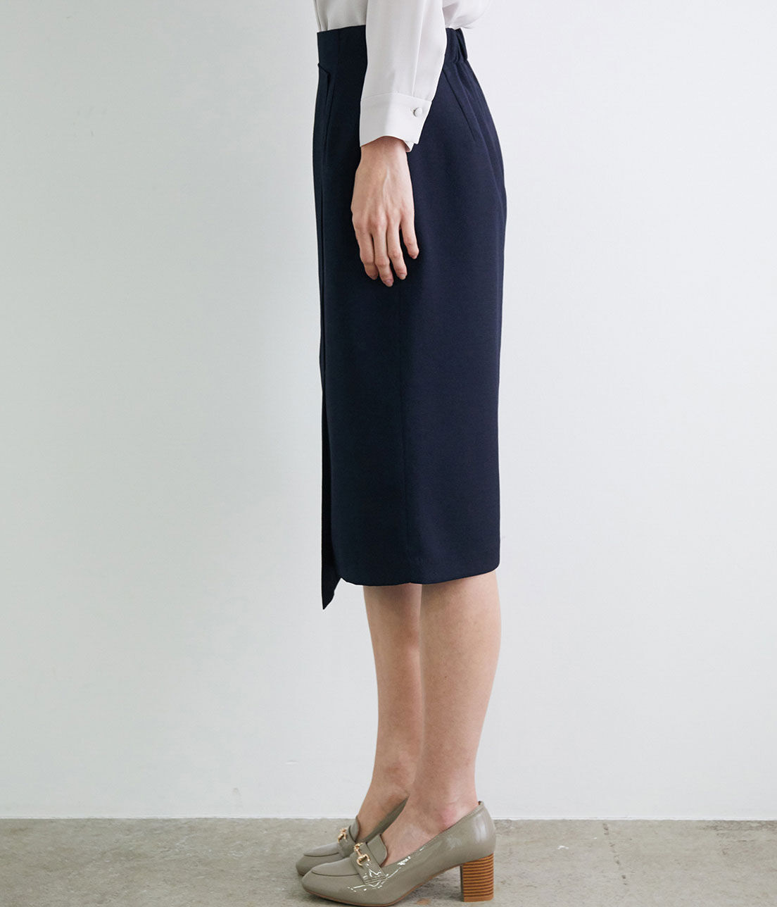 Rope&rsquo;Picnic「【UVカット＆マシンウォッシャブル】リネンライクラップスカート」|スカート|