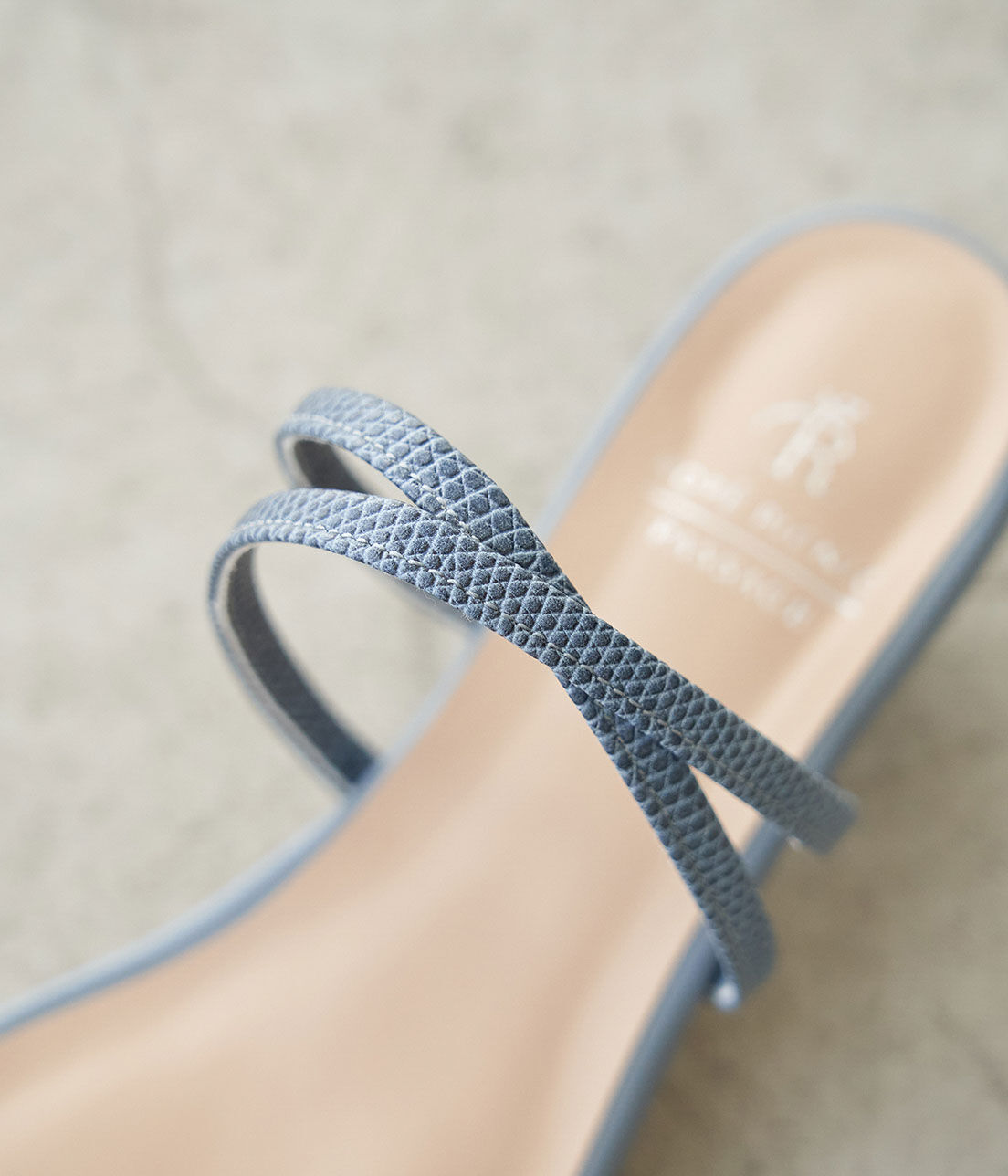 ROPE PICNIC PASSAGE「ダブルクロスキトゥンヒールミュール」|サンダル|