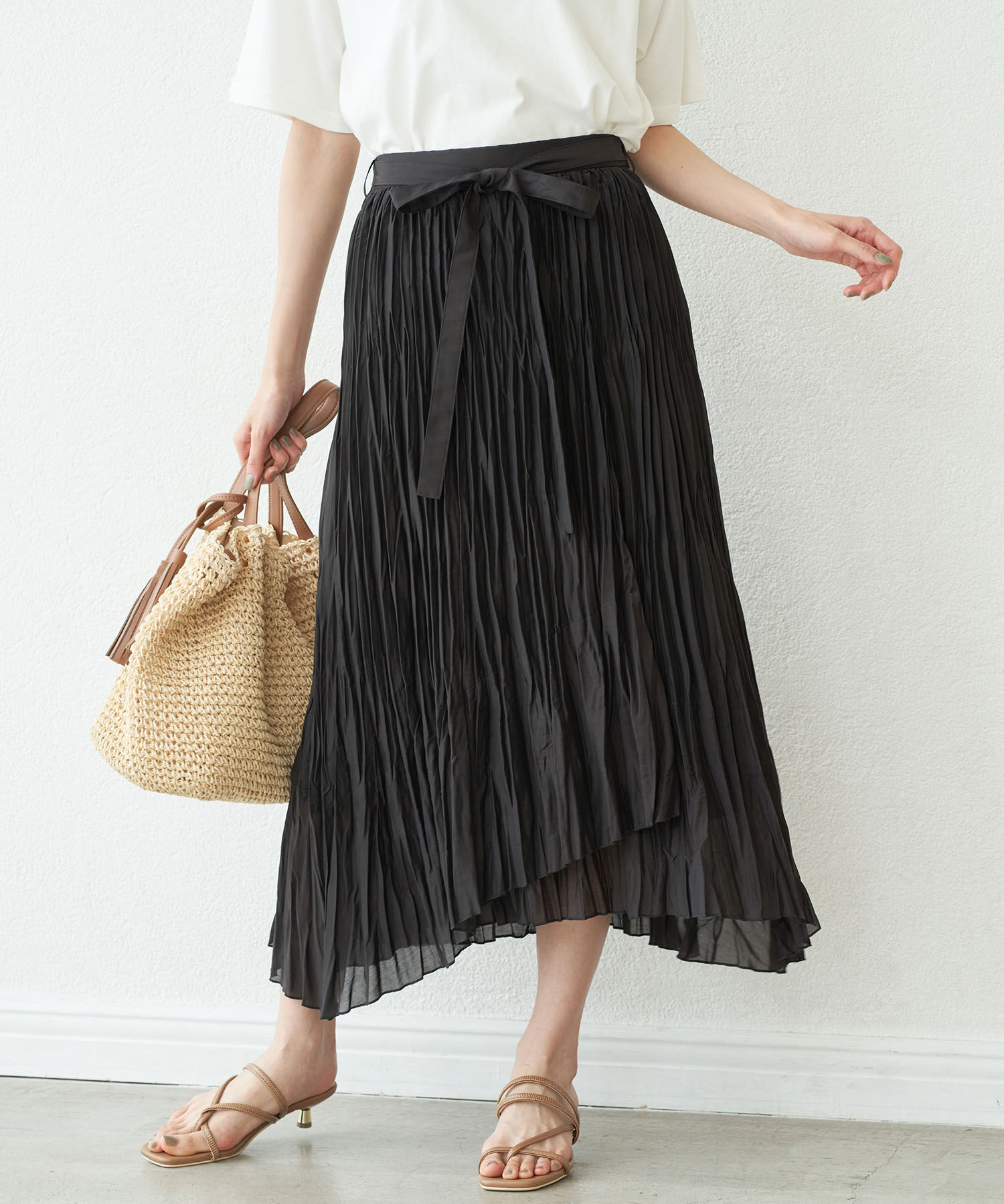 Rope&rsquo;Picnic「【撥水加工】シアープリーツスカート」|スカート|