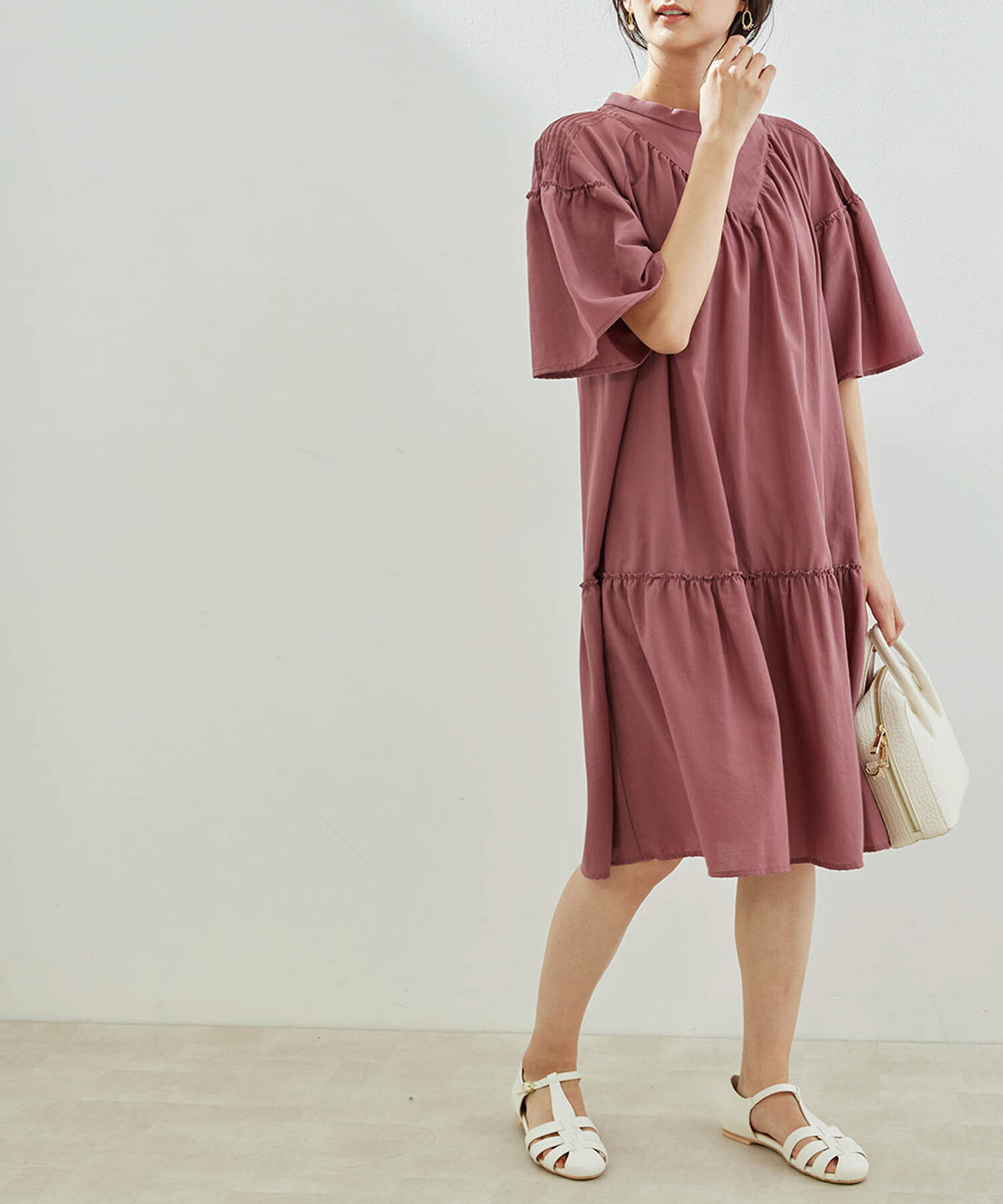 Rope&rsquo;Picnic「【防汚加工】ミニワンピース」|ワンピース|