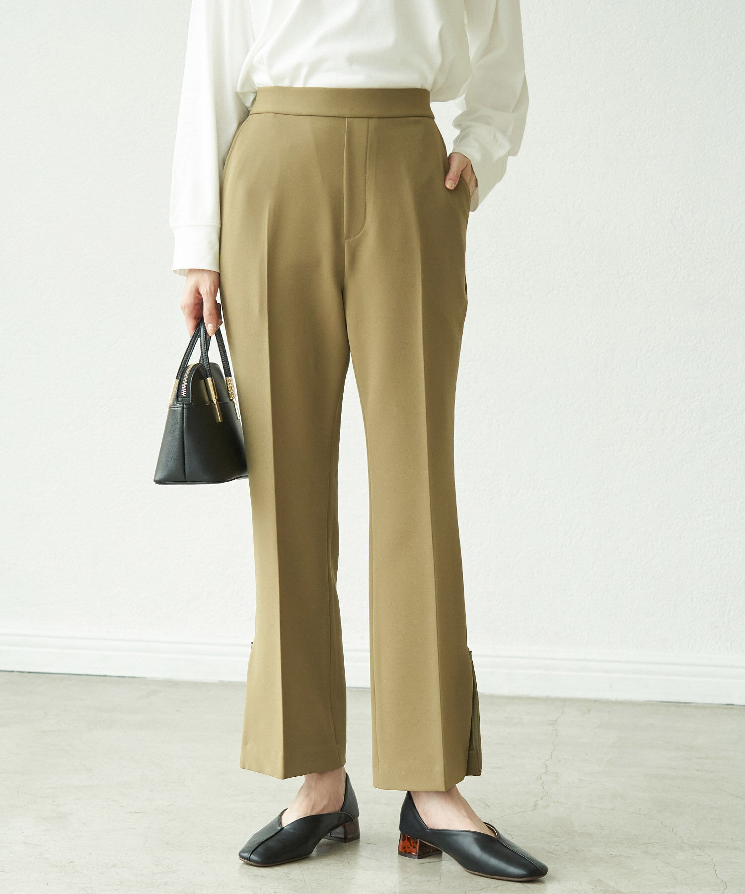 Rope&rsquo;Picnic「【ラク美】ファスナースリットパンツ」|その他|