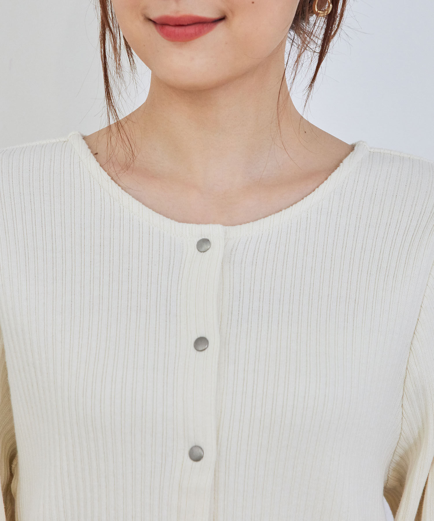 Rope&rsquo;Picnic「【2WAY】カットテレコカーディガン」|カーディガン|