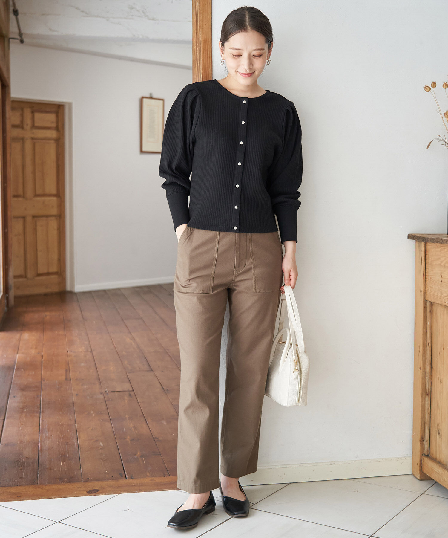 Rope&rsquo;Picnic「【2WAY】カットテレコカーディガン」|カーディガン|