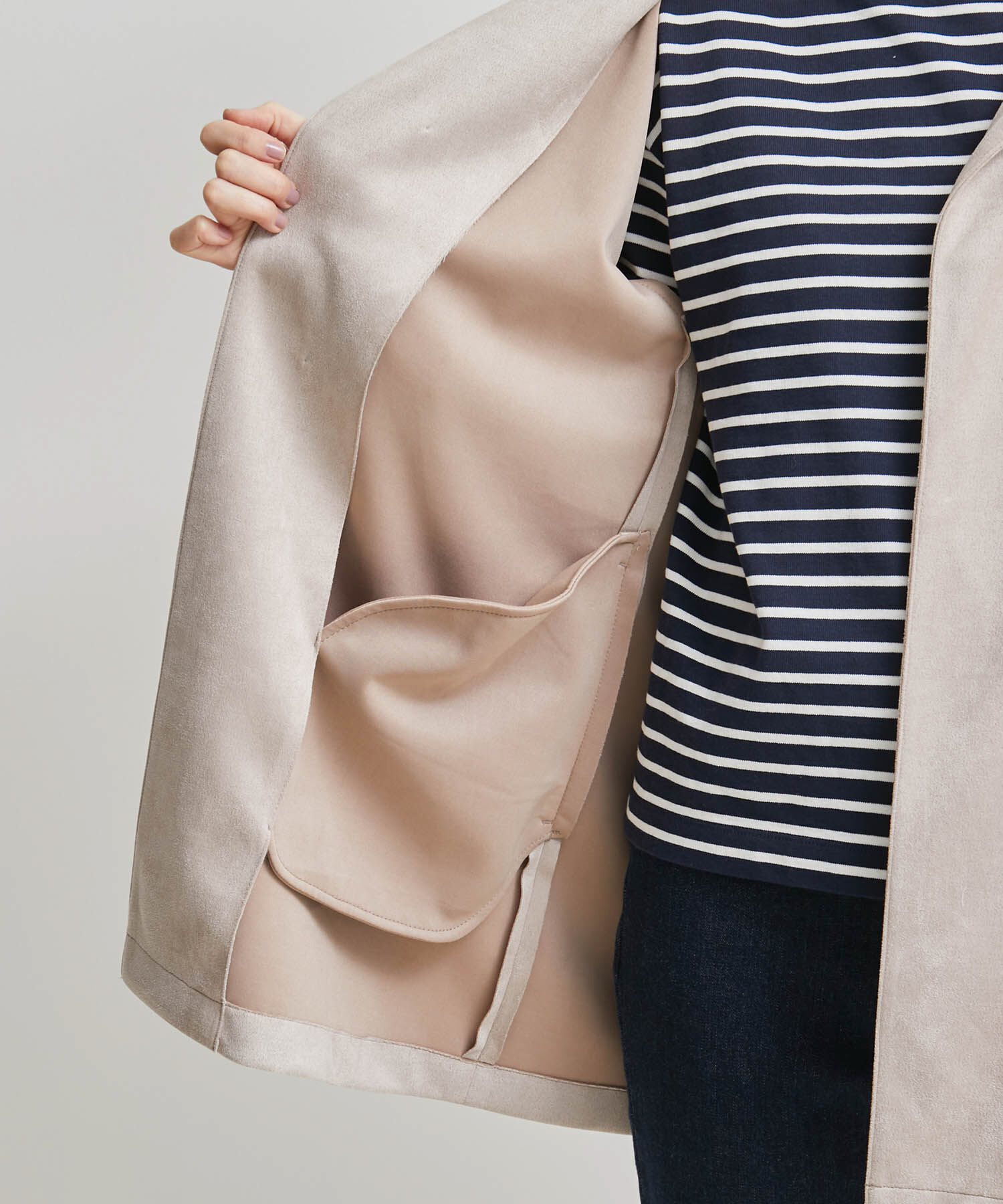 Rope&rsquo;Picnic「リサイクルダンボールスエードコート　スプリングコート」|その他|