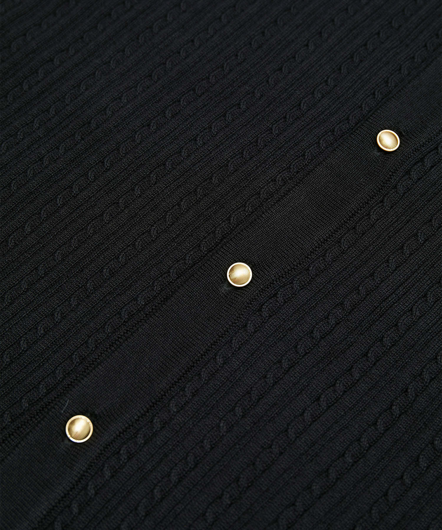 Rope&rsquo;Picnic「ミニケーブルニット金釦カーディガン」|カーディガン|