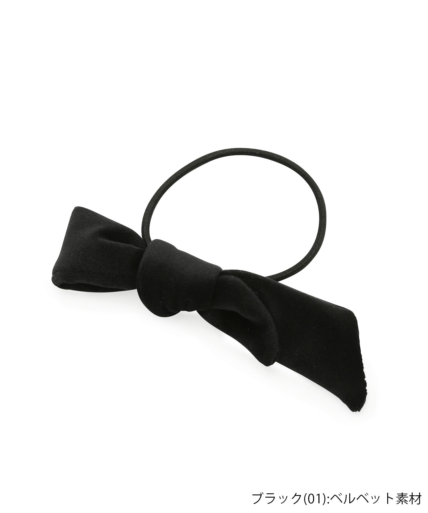 ROPE PICNIC PASSAGE「【KIBE AKEMI&times;ROPE'PICNIC】Velvet&tweed tieribbonpony」|ヘアゴム・シュシュ|