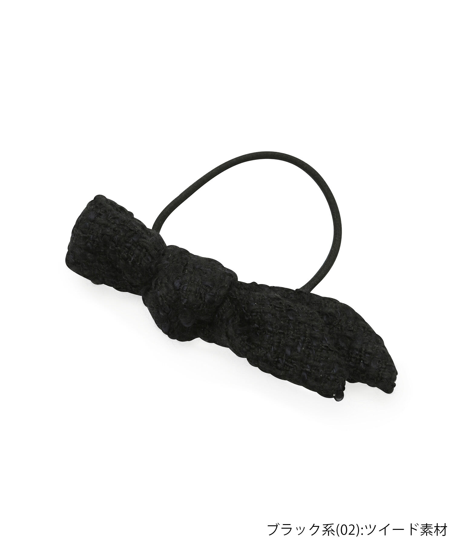 ROPE PICNIC PASSAGE「【KIBE AKEMI&times;ROPE'PICNIC】Velvet&tweed tieribbonpony」|ヘアゴム・シュシュ|