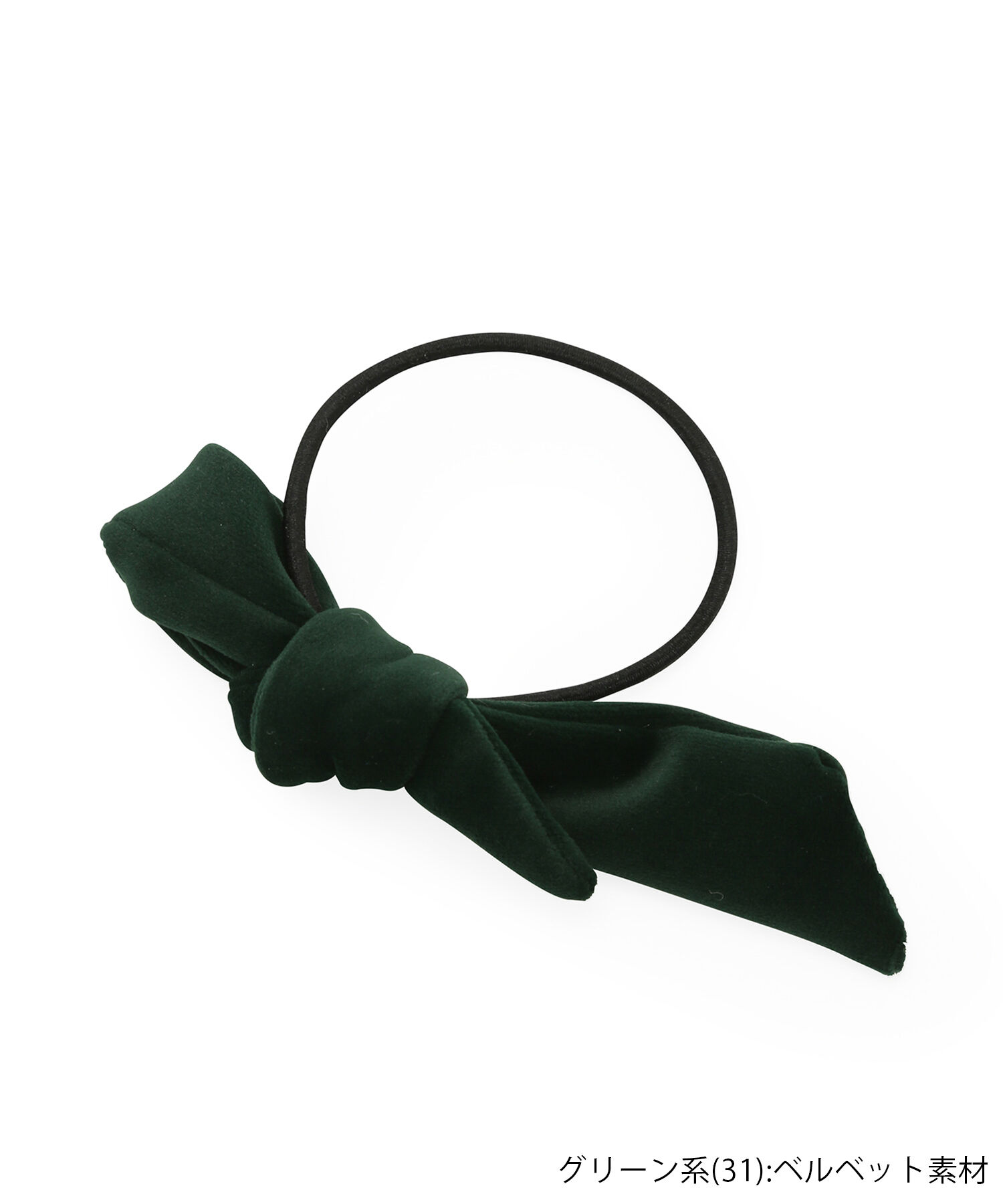 ROPE PICNIC PASSAGE「【KIBE AKEMI&times;ROPE'PICNIC】Velvet&tweed tieribbonpony」|ヘアゴム・シュシュ|